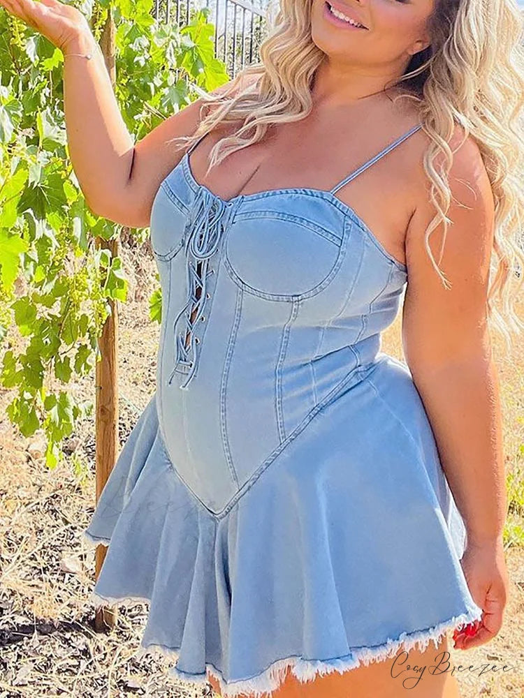 Lace Up Graceful PU Corset Belt