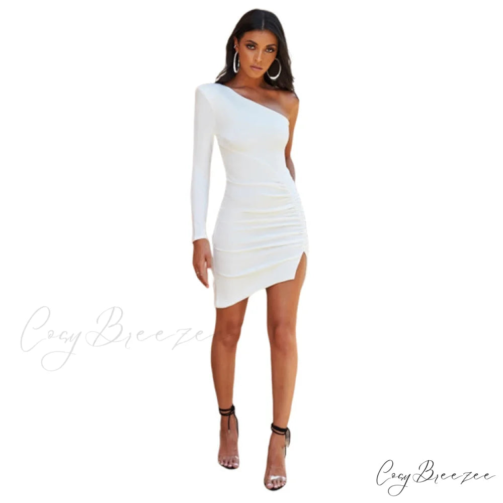 Lalana Formal One Charming Shoulder Mini Dress