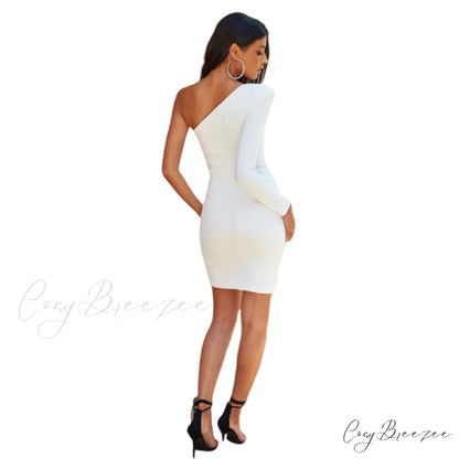 Lalana Formal One Charming Shoulder Mini Dress