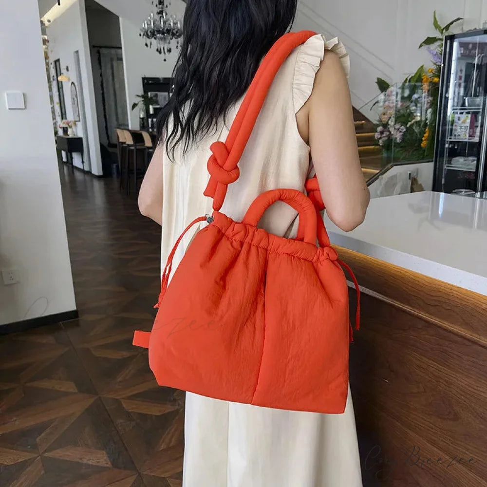 Large Capacity Nylon Puffer Tote Designer Handbag handbag-250126