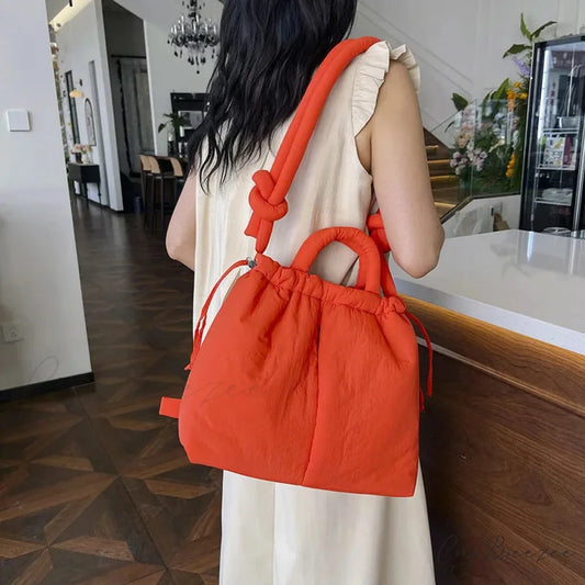Large Capacity Nylon Puffer Tote Designer Handbag handbag-250126