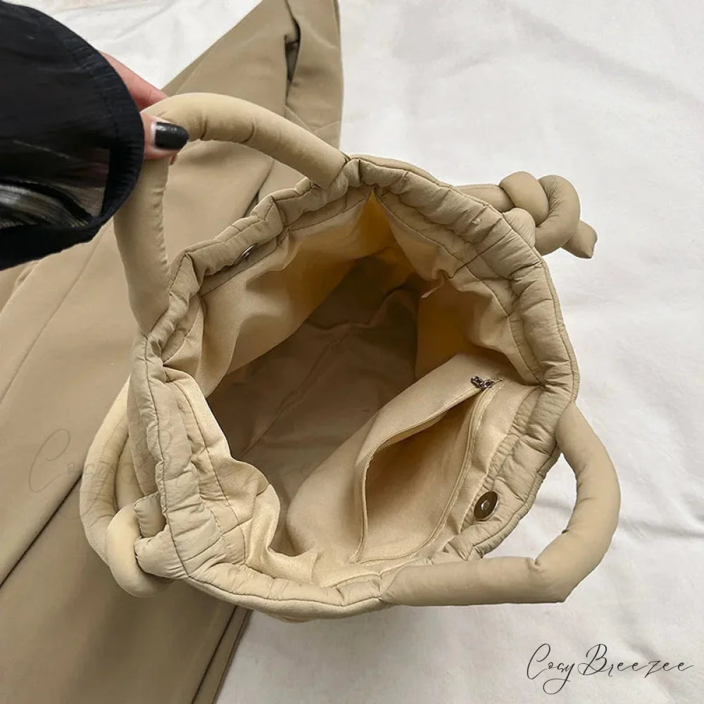 Large Capacity Nylon Puffer Tote Designer Handbag handbag-250126