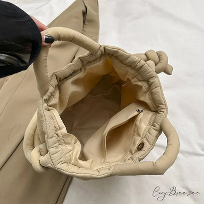 Large Capacity Nylon Puffer Tote Designer Handbag handbag-250126