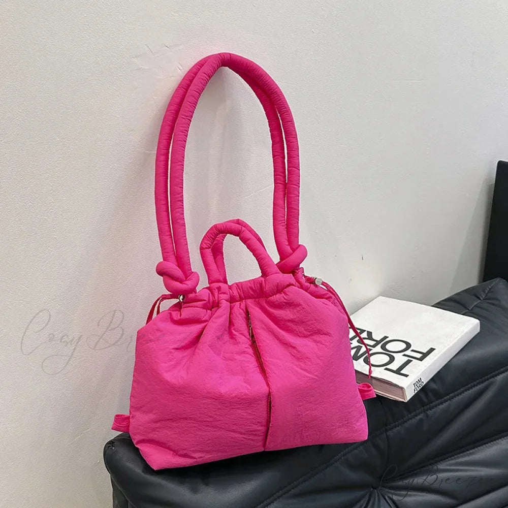 Large Capacity Nylon Puffer Tote Designer Handbag handbag-250126