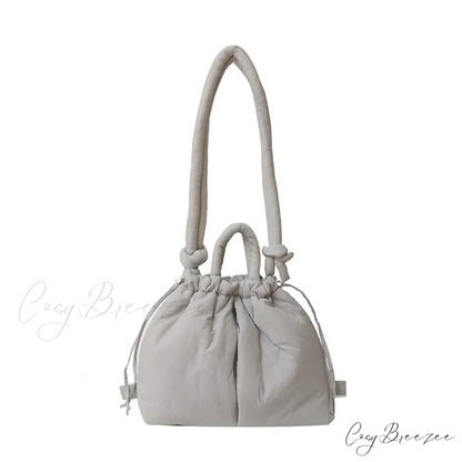 Large Capacity Nylon Puffer Tote Designer Handbag GRAY handbag-250126