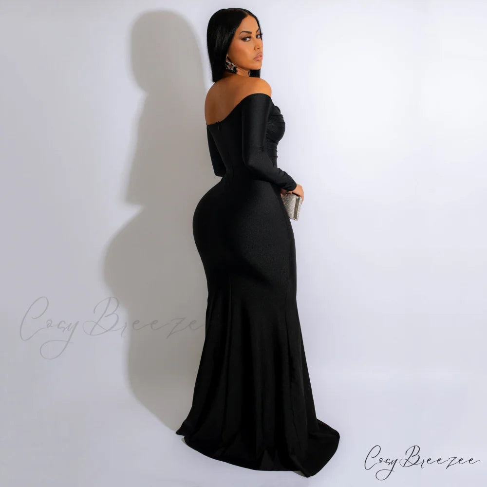 Larsa Formal Velvet Charming And Lace Mermaid Dress