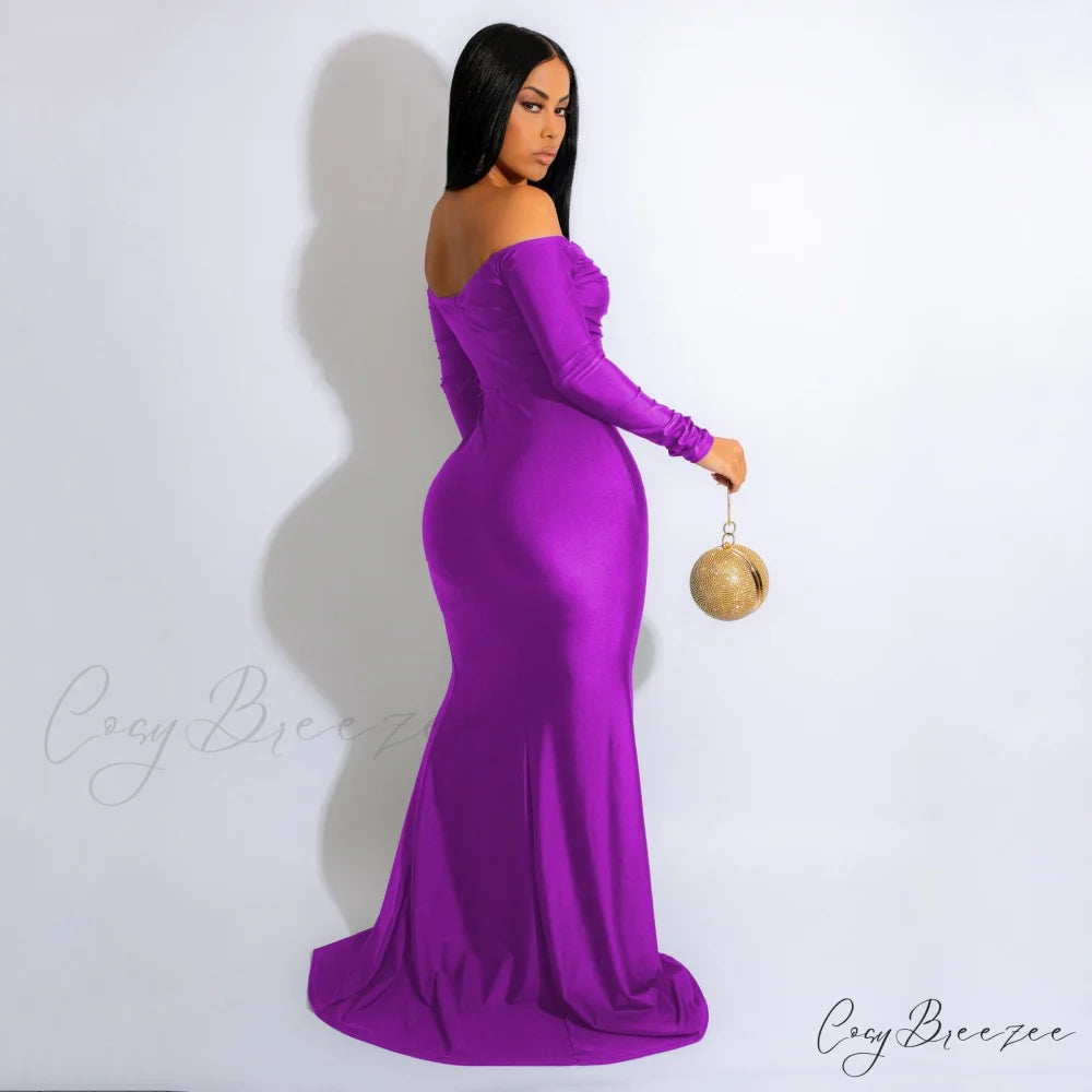 Larsa Formal Velvet Charming And Lace Mermaid Dress