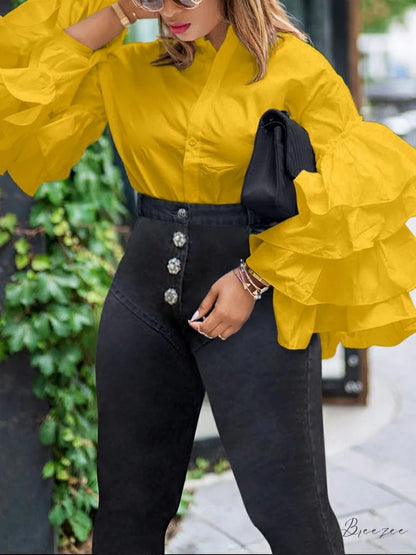Layer Charming Necklace Yellow / M