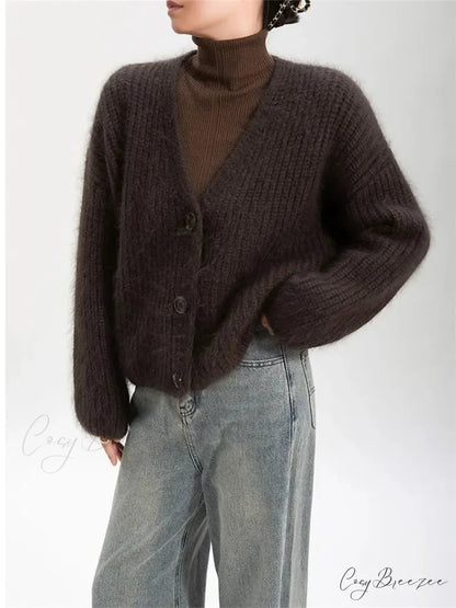 Lazy Heavy Full Sleeve Feminine Cardigan cardigans-241228