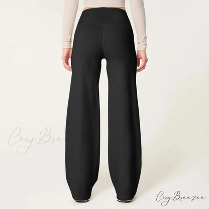Leopard Pull-Tie Stretchy Waist Cozy Winter Pant pant-250223
