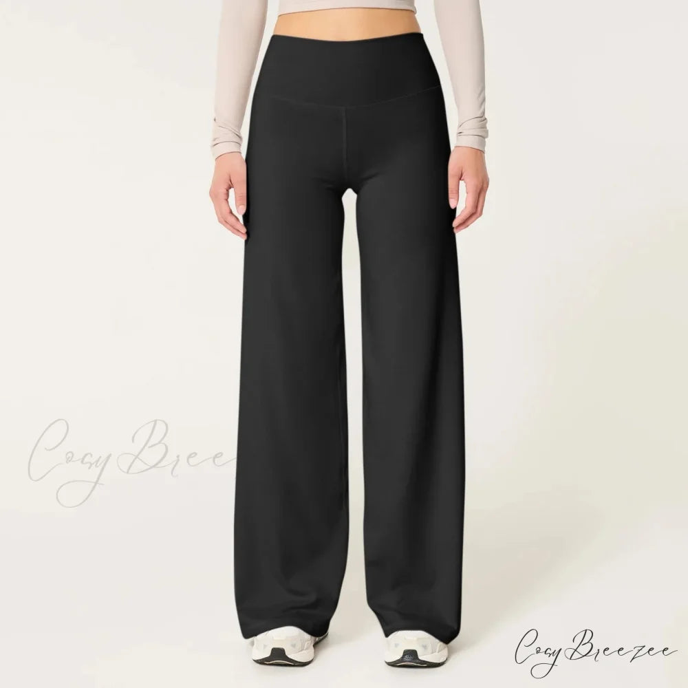 Leopard Pull-Tie Stretchy Waist Cozy Winter Pant Black / S pant-250223