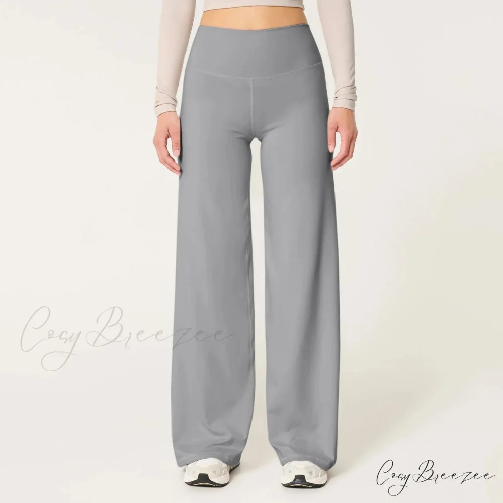 Leopard Pull-Tie Stretchy Waist Cozy Winter Pant Grey / S pant-250223