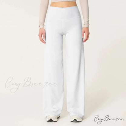 Leopard Pull-Tie Stretchy Waist Cozy Winter Pant White / S pant-250223