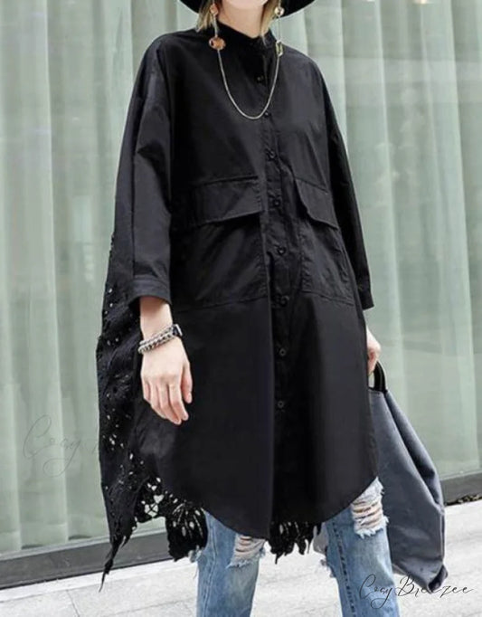 LETICIA Shirt black / M
