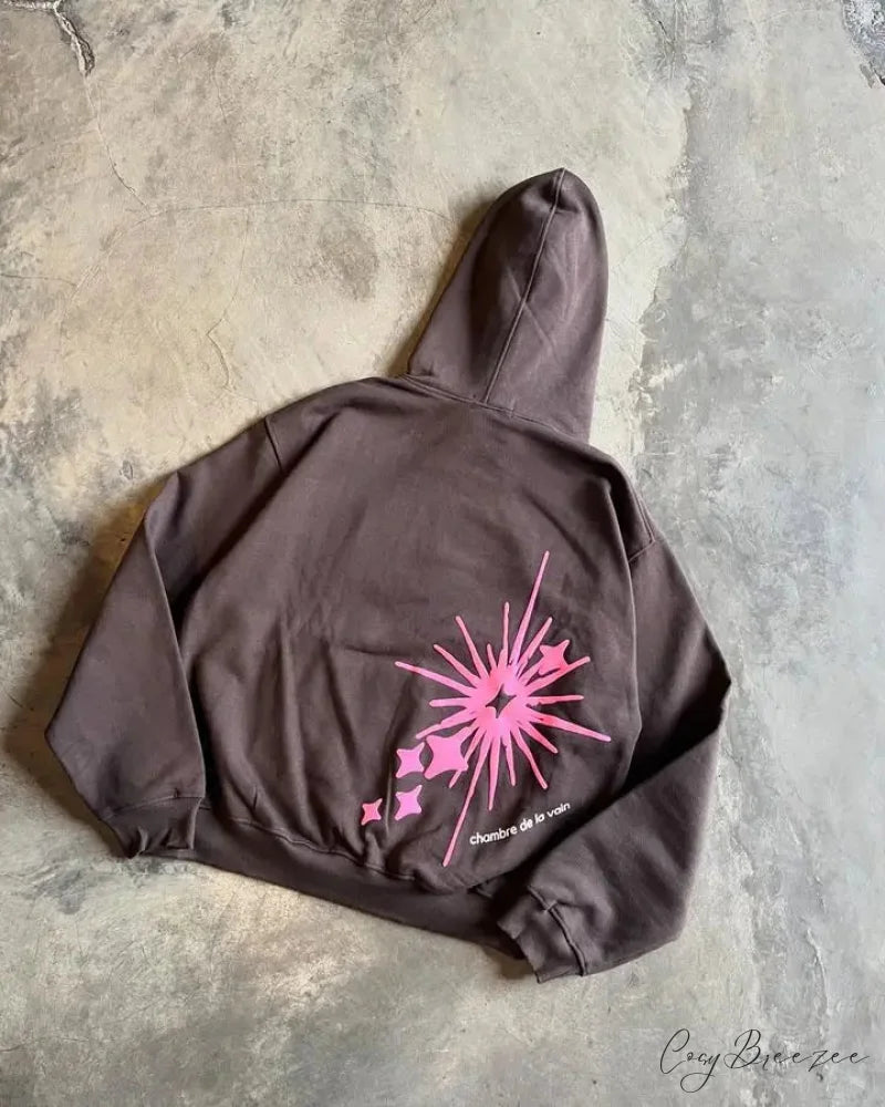 Letter Graphic Oversized Hoodie hoodies-241228