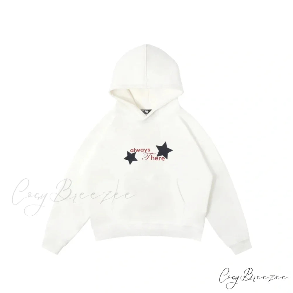Letter Graphic Oversized Hoodie white 3 / S hoodies-241228