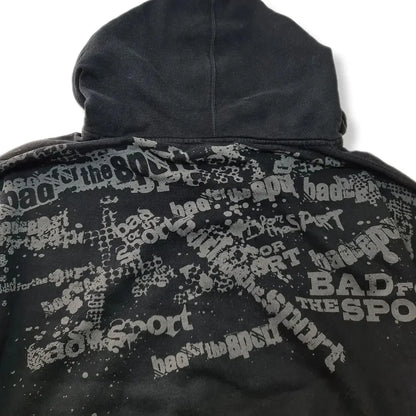 Letter Graphic Zipper Hoodie hoodies-241228