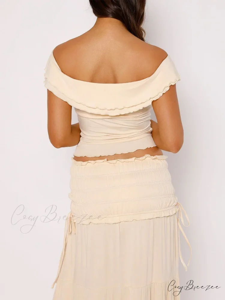 Lettuce Trim Twist Knot Crop Top croptop-250223