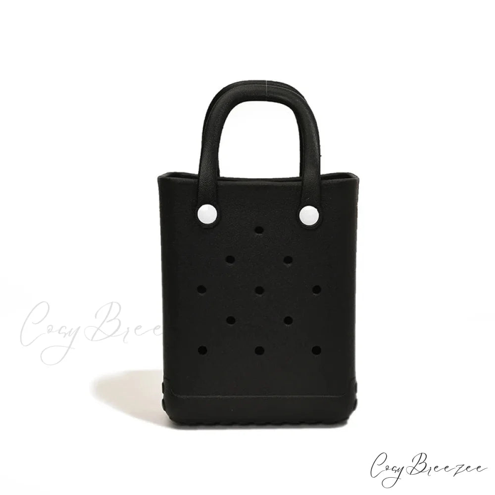 Lightweight Travel Beach Womens Shoulder Handbag Black / (20cm handbag-250126