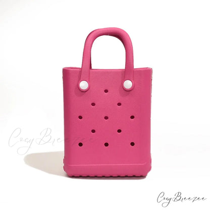 Lightweight Travel Beach Womens Shoulder Handbag Hot Pink / (20cm handbag-250126