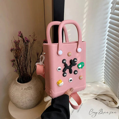 Lightweight Travel Beach Womens Shoulder Handbag pink1 / (20cm handbag-250126