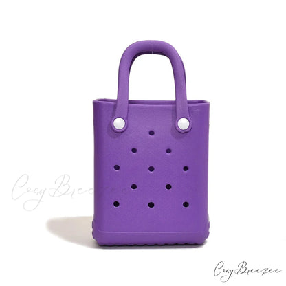 Lightweight Travel Beach Womens Shoulder Handbag PURPLE / (20cm handbag-250126
