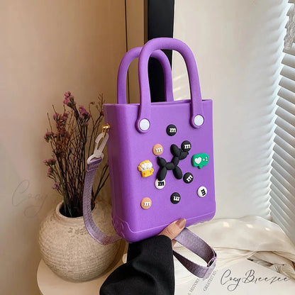 Lightweight Travel Beach Womens Shoulder Handbag purple1 / (20cm handbag-250126
