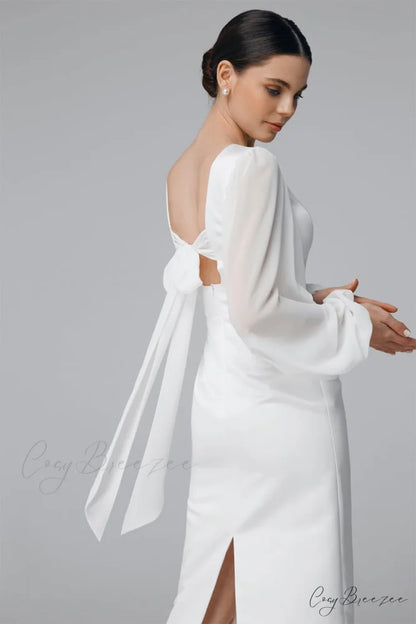Lillia Long Graceful Sleeve Midi Dress