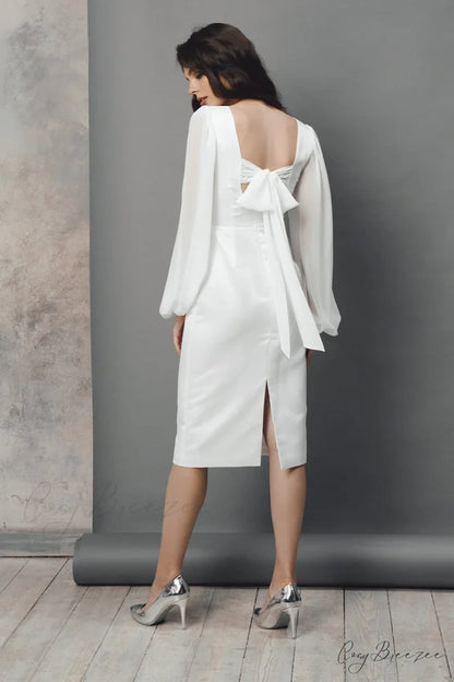 Lillia Long Graceful Sleeve Midi Dress