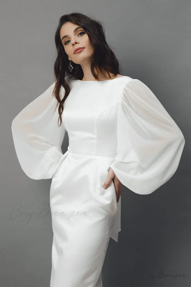 Lillia Long Graceful Sleeve Midi Dress