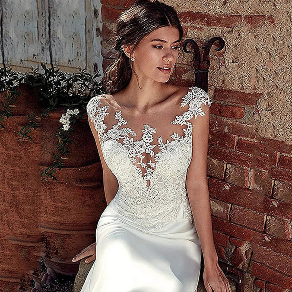 Long Sleeve Mermaid Sexy Wedding Dress weddingdress-250223