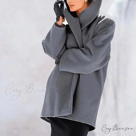 Loose Elegant Coat Gray / S