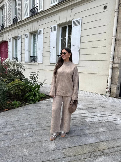 Loose Knit O-neck Sweater for Women swraters-241228