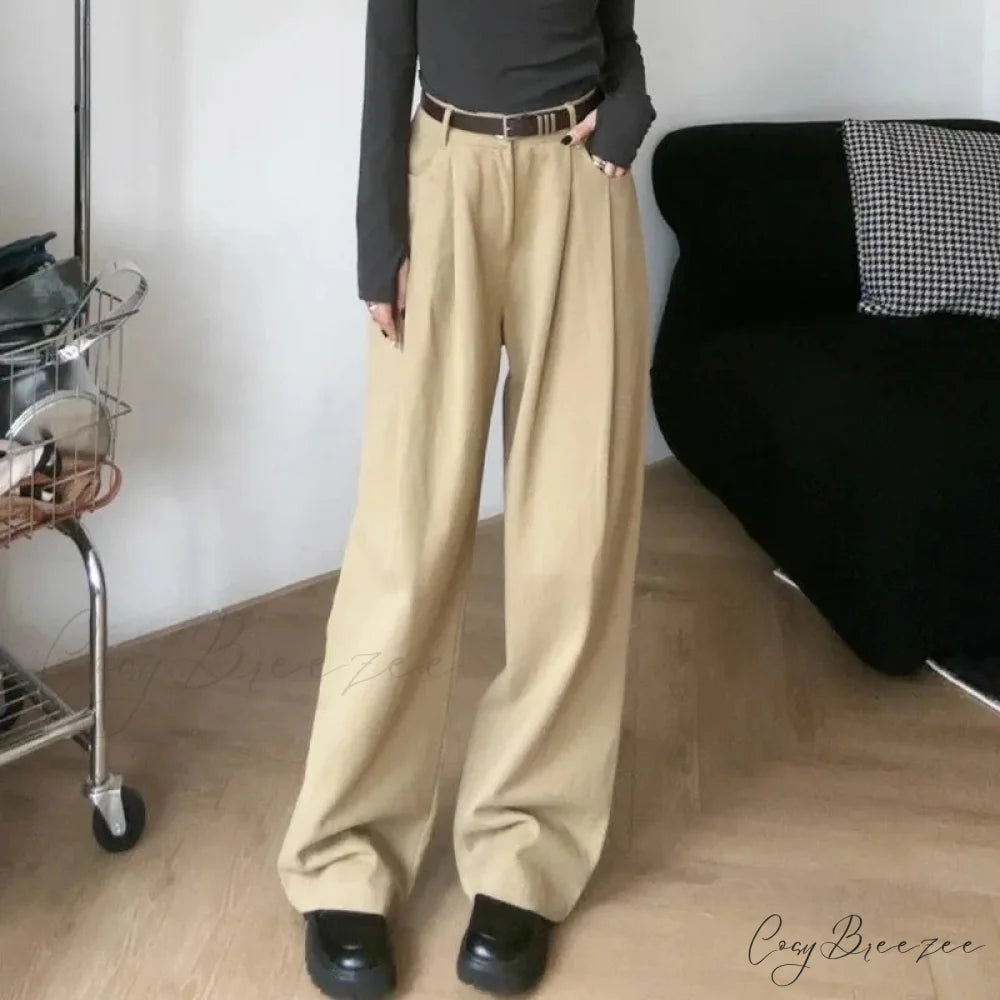 Loose Office Ladies Suit Pants Women pants-241228