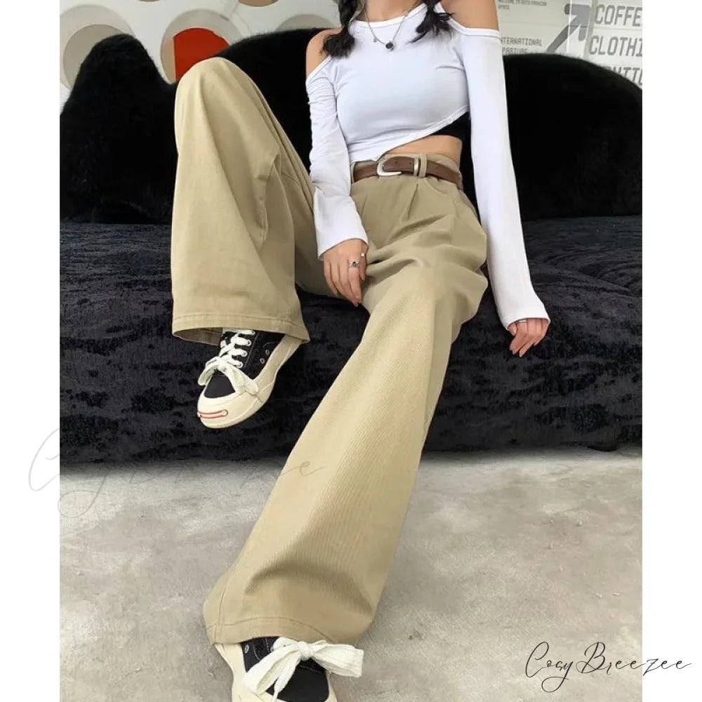 Loose Office Ladies Suit Pants Women pants-241228