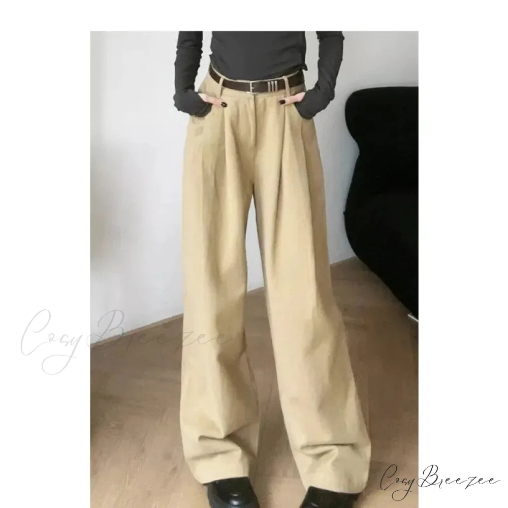 Loose Office Ladies Suit Pants Women pants-241228