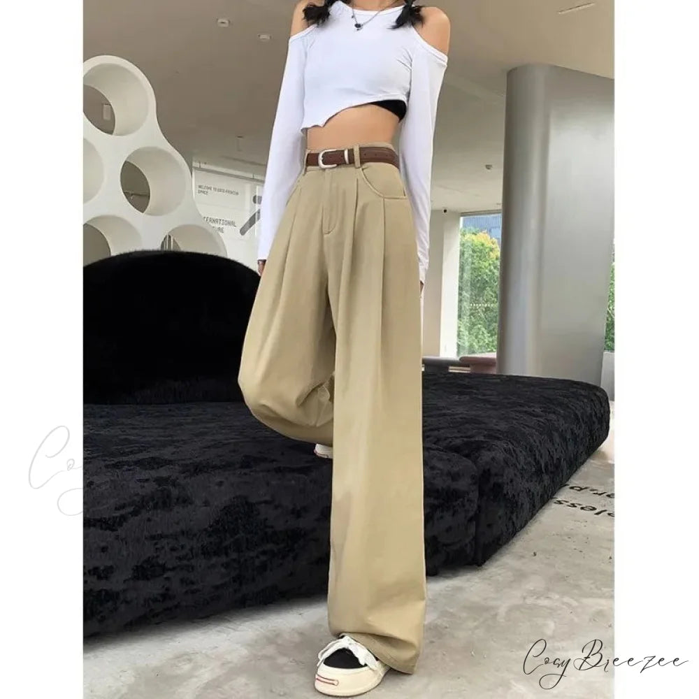 Loose Office Ladies Suit Pants Women pants-241228