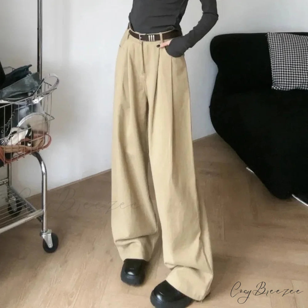 Loose Office Ladies Suit Pants Women pants-241228