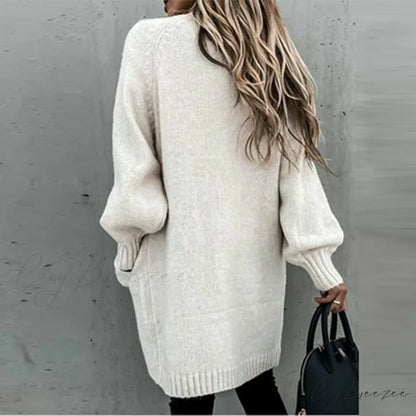 Loose Solid Casual Cardigan