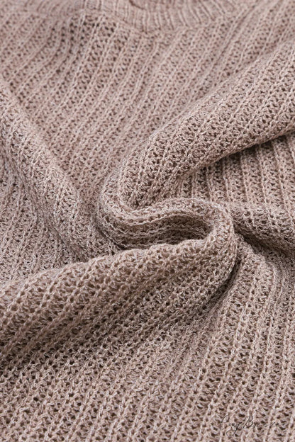 Low Dolman Slouchy High Gray Arm Sweater