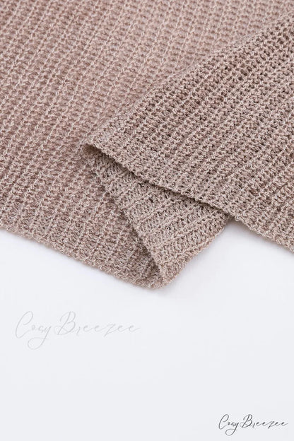 Low Dolman Slouchy High Gray Arm Sweater