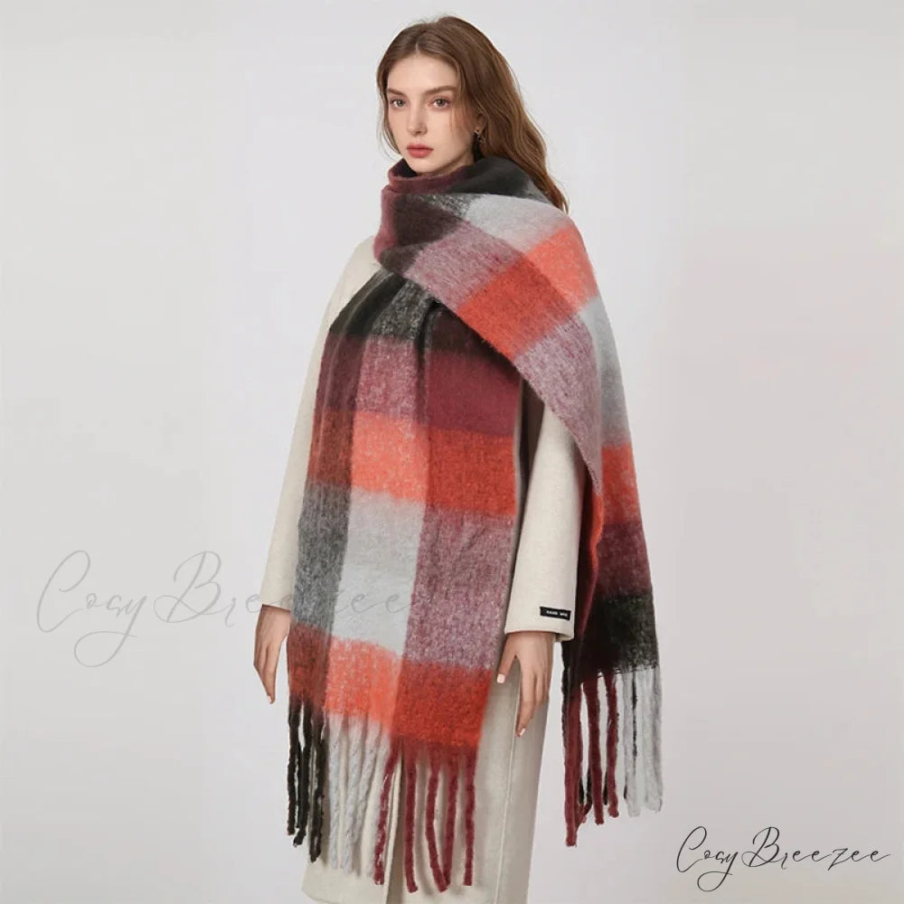 Luxurious Cashmere Bright Solid Color Scarf scarf-241228