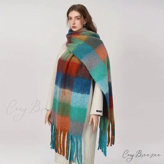 Luxurious Cashmere Bright Solid Color Scarf scarf-241228