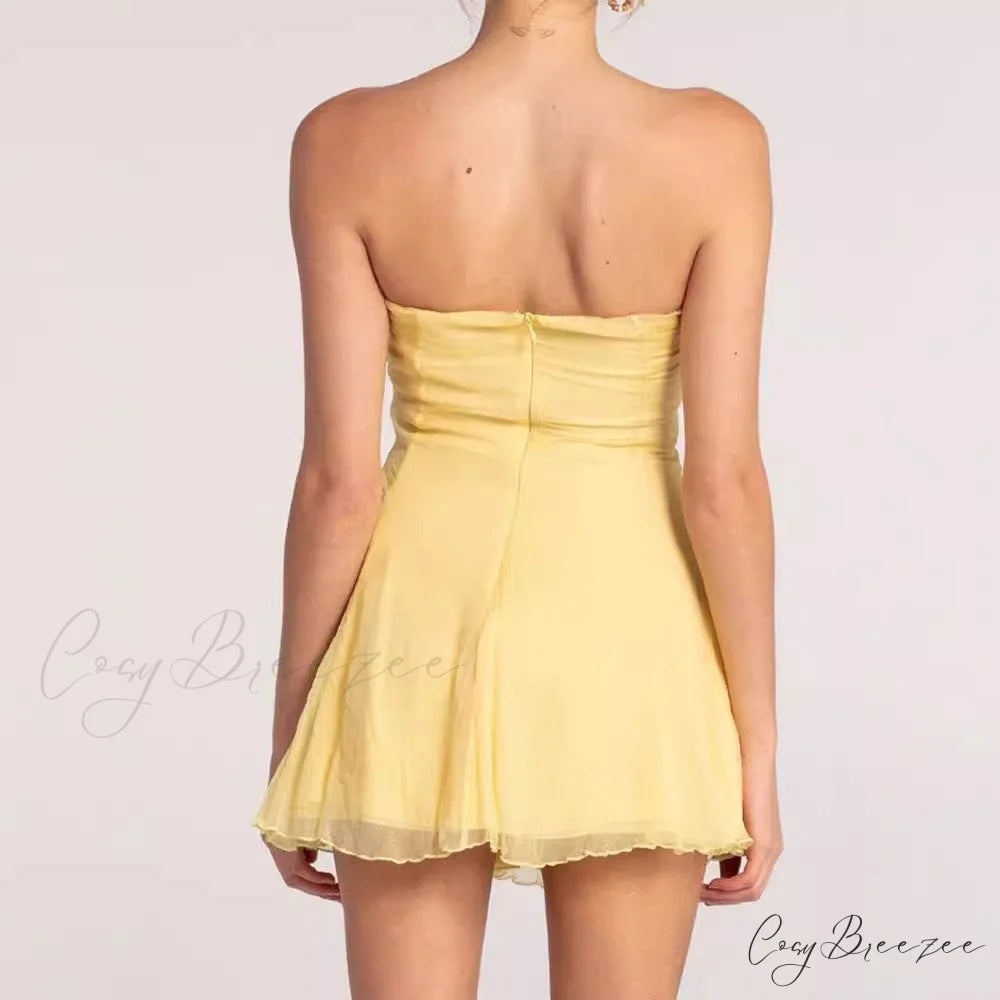 Luxurious Cutout Strapless Bandage Formal Dress promdress-250223