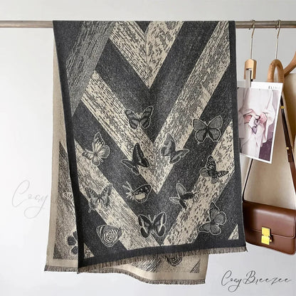 Luxurious Thick Blanket Cashmere Winter Scarf scarf-241228