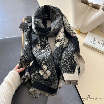 Luxurious Thick Blanket Cashmere Winter Scarf scarf-241228