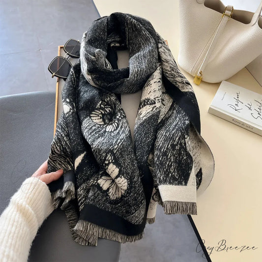 Luxurious Thick Blanket Cashmere Winter Scarf scarf-241228