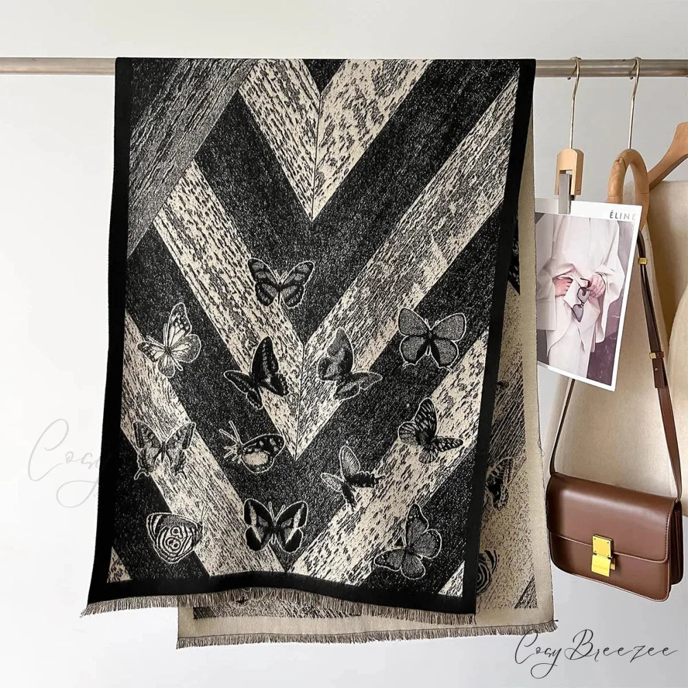 Luxurious Thick Blanket Cashmere Winter Scarf scarf-241228