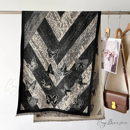 Luxurious Thick Blanket Cashmere Winter Scarf scarf-241228