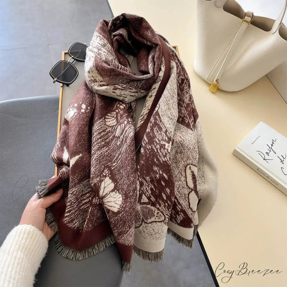 Luxurious Thick Blanket Cashmere Winter Scarf Multi Color 3 scarf-241228